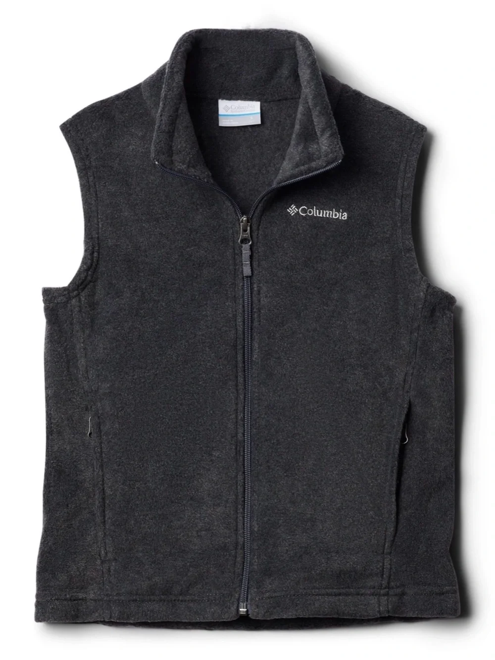 Columbia Boys' Charcoal Fleece Vest size Large (14/16)